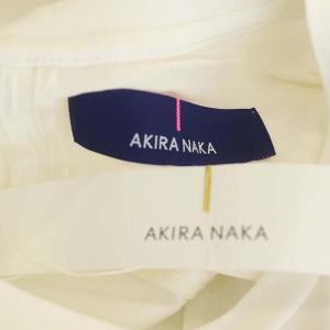 AKIRANAKA カットソー 半袖 切替 アシンメトリー 1 ホワイト