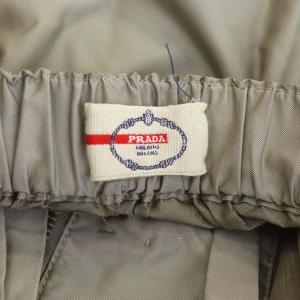 PRADA SPORT ミニスカート フレア フロントジップ 38 グレージュ