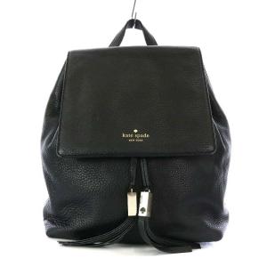 GREY STREET WILDER DRAWSTRING バックパック タッセル レザー ブラック