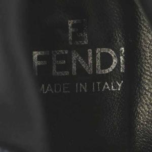 FENDI ロングブーツ チャンキーヒール ストレッチ グレー