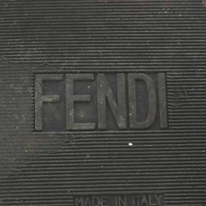 FENDI ロングブーツ ハイヒール レザー ベルト 36 ブラック