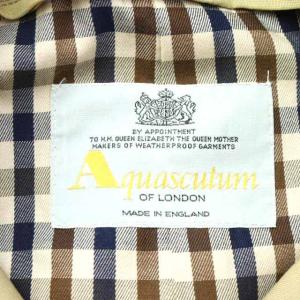 Aquascutum ステンカラーコート ベルト付き M ベージュ