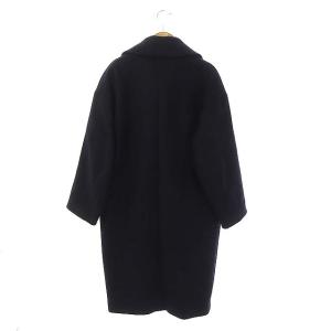 IENA MANTECO オーバーチェスターコート ロング 34 ネイビー