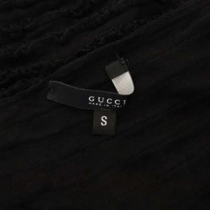 GUCCI シアーニットタンクトップ S ブラック
