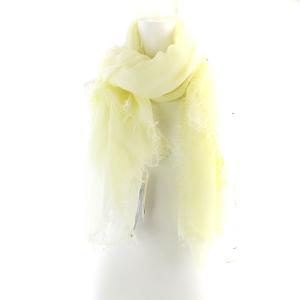 Faliero Sarti ストール ショール フリンジ カシミヤ混 黄