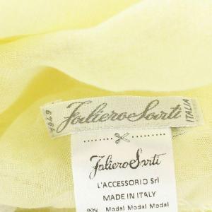 Faliero Sarti ストール ショール フリンジ カシミヤ混 黄