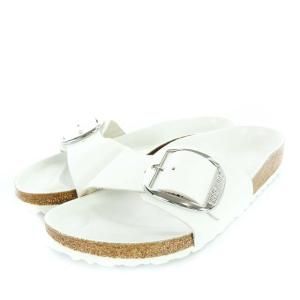 BIRKENSTOCK Madrid Big Buckle サンダル スリッパ レザー フラット 38 ホワイト