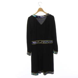 LEONARD FASHION 切替ワンピース M ブラック