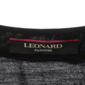 LEONARD FASHION 切替ワンピース M ブラック