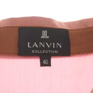 LANVIN COLLECTION 近年モデル シャツ 長袖 シルク 40 ピンク