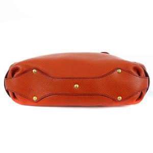 Salvatore Ferragamo トートバッグ ハンドバッグ レザー ロゴ オレンジ