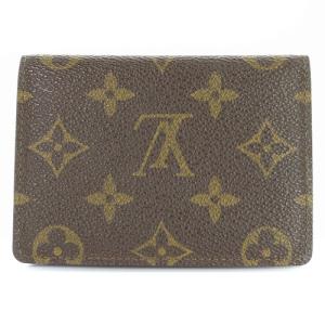 LOUIS VUITTON M60533 ポルト2カルトヴェルティカル パスケース モノグラム ブラウン