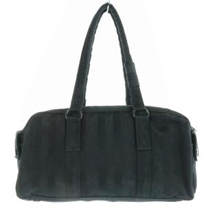 PORTER 吉田カバン TANGO BLACK ハンドバッグ ボストンバッグ ストライプ ブラック