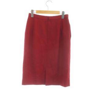 Christian Dior ヴィンテージ タイトスカート ひざ丈 ウール L レッド