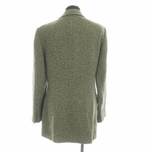 RALPH LAUREN スーツ セットアップ テーラードジャケット 総裏地 スカート ひざ丈 ツイード 9 カーキ