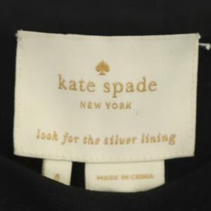 kate spade new york ワンピース ひざ丈 七分袖 リボン 4 黒 ブラック