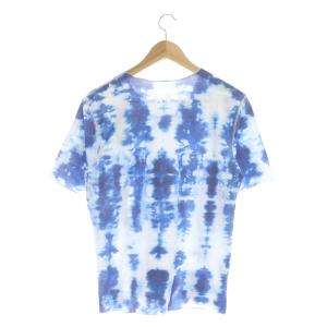 lucien pellat finet Tシャツ カットソー 半袖 ピース 刺繍 タイダイ  L ブルー