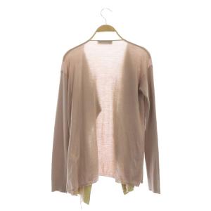 VALENTINO ウール シルク カシミヤ レース カーディガン ニット L ピンク