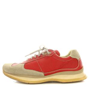 PRADA SPORT スニーカー レザー 切替 36 レッド