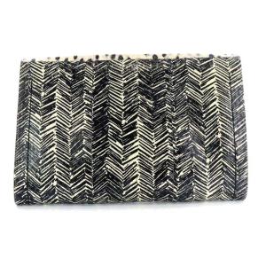 MARC JACOBS THE ISOBEL クラッチバッグ パイソン柄 レザー バイカラー ベージュ ブラック 鍵付き