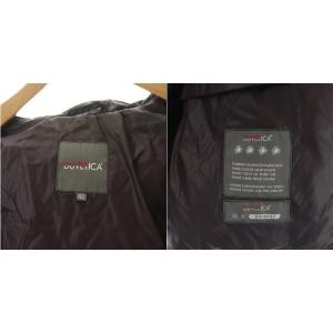 DUVETICA ADHARA ダウンジャケット ミドル丈 フード ラクーンファー ナイロン 42 パープル