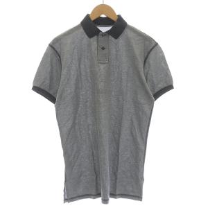 lucien pellat finet ポロシャツ ヘンリーネック 半袖 スカル L グレー チャコールグレー