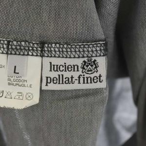 lucien pellat finet ポロシャツ ヘンリーネック 半袖 スカル L グレー チャコールグレー