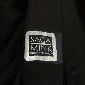 SAGA MINK コート アウター ファー ショート丈 11 ブラウン ブラック