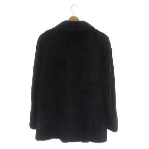 SAGA MINK コート アウター ショート丈 ファー 11 黒 ブラック