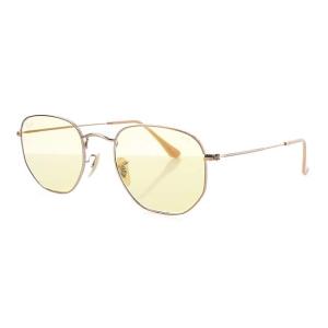 Ray-Ban ヘクサゴナル HEXAGONAL フラットレンズ サングラス 金属フレーム 5121 145 ピンクゴールド色 3548-N