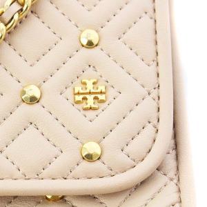 TORY BURCH ショルダーバッグ チェーン レザー ピンクベージュ