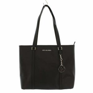 MICHAEL Michael Kors トートバッグ チャーム付き レザー ロゴ ブラック