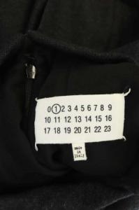 Martin Margiela 1 ワンピース ウール ノースリーブ タック タイト ロング ハイネック 40 ダークグレー