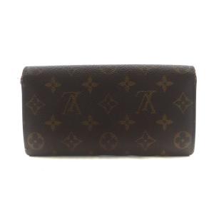 LOUIS VUITTON M61734 ポルトフィユ サラ モノグラム ロングウォレット 二つ折り ブラウン ベージュ 
