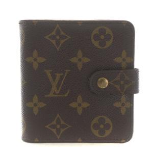 コンパクトジップ モノグラム 二つ折り財布 コンパクトウォレット ブラウン M61667