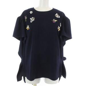 18SS ビジューチュニックカットソー 1 ネイビー