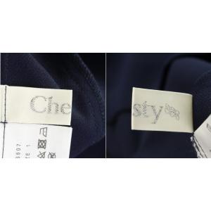 Chesty 18SS ビジューチュニックカットソー 1 ネイビー