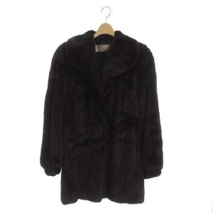 金サガ ROYAL コート ミンク 36 ダークブラウン