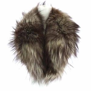 SAGA FOX ティペット マフラー ファー ブラウン ホワイト