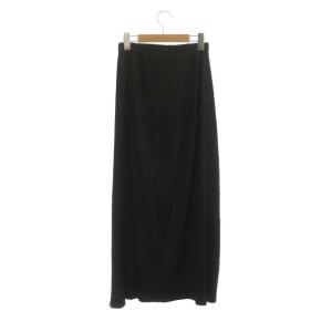 PLEATS PLEASE ISSEY MIYAKE プリーツスカート ロング 4 ブラック