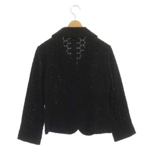 M'S GRACY ジャケット テーラード 3B ドット レース リボン 40 ブラック