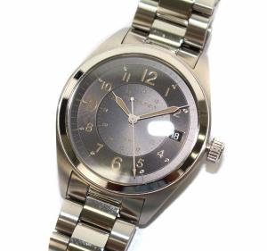 Hamilton H685510 KHAKI FIELD 腕時計 クォーツ デイト シルバー
