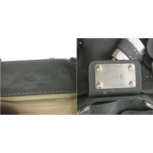 Chloe パディントン ハンドバッグ トート レザー グレー