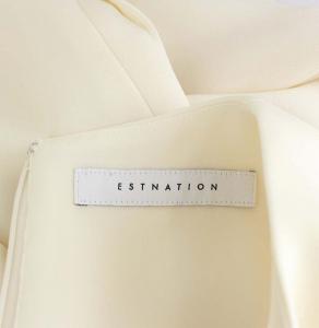 ESTNATION 21SS オールインワン サロペット ノースリーブ ワイド 36 オフホワイト