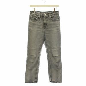 THE LAX デニムパンツ ジーンズ ストレート ダメージ加工 21 M グレー