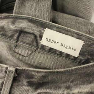 upper hights THE LAX デニムパンツ ジーンズ ストレート ダメージ加工 21 M グレー