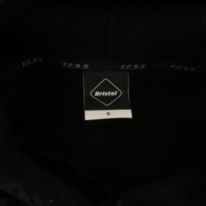 F.C.Real Bristol 18年 ボア フリース パーカー プルオーバー 長袖 ロゴ ワッペン S ブラック