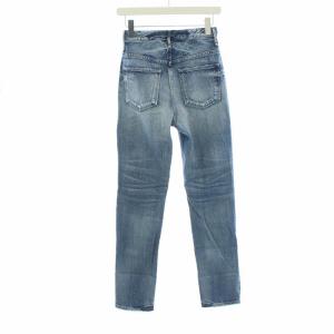 upper hights THE ELENA デニムパンツ ジーンズ ジップフライ ダメージ加工 ケミカル加工 23 ブルー