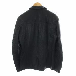 DOLCE&GABBANA レザージャケット ゴートスキン 48 M 紺