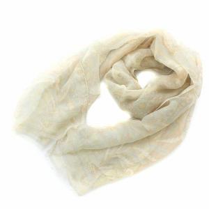 ストール ショール ペイズリー柄 シルク100％ ライトベージュ